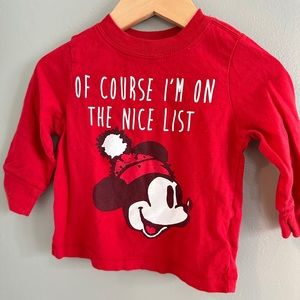 Old Navy Mickey Santa Tee